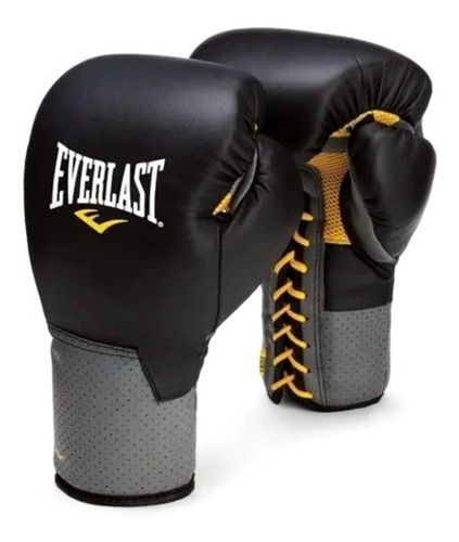 Guantes Boxeo Everlast Oficial  Pro Leather Cuero Cordones