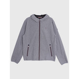 Chaqueta Hoodie Softshell Hombre Tommy Hilfiger Gris