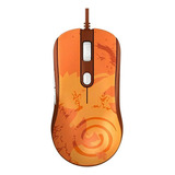 Mouse Gamer Akko Ag325 Naruto Shippuden Usb 2.0 5000 Dpi Cor Laranja