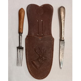 Antiguo Set Asado Cuchillo Christofle Paris Tenedor Rodger's