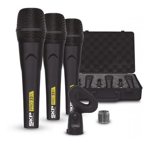 Kit Microfono Skp Pro-33k Set 3 Microfonos Profesional