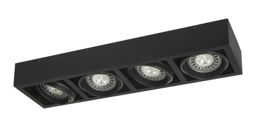 Panel Plafon 4 Luces En Linea Ar111 Apto Led Cardanico 765mm