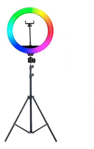 Aro De Luz 12 Pulgadas (30cm)rgb Con Tripie Maquillaje