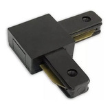 Conector Emenda L 90 Graus Preto Para Trilho Eletrificado