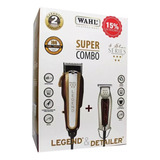 Wahl Barber Combo Legend + Detailer Patillera Trimmer Color Bordó