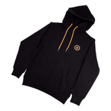 Polerón Niño Hoodie Spitfire Wheels Negro Naranjo