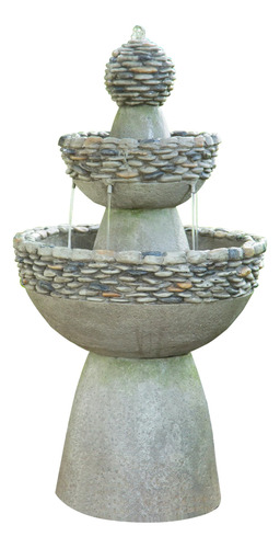 Fuente De Agua Para Exteriores Con Pedestal De 92.71 Cm Y 9.