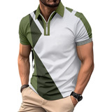 Polo De Solapa Informal De Moda Para Hombre