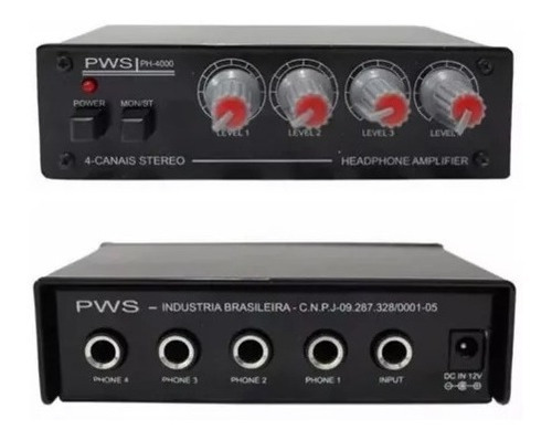 Amplificador Fone Retorno Pws Ph4000 Power Click  Musicos