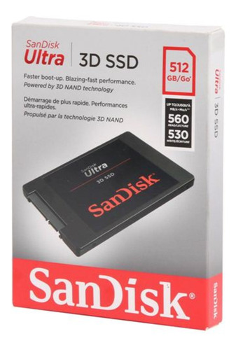 Ssd Sandisk 512gb Ultra 3d Sata 3