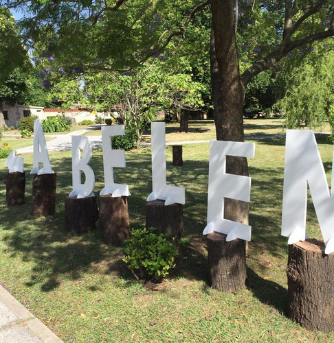 Letras Grandes 80cm Iniciales Polyfan Fiesta Casamiento Boda