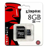 Memoria Kingston Micro Sd 8 Gb + Adaptador Sd