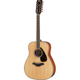 Guitarra Acústica Yamaha Fg/fgx Fg820-12 Para Diestros Natural Nogal Brillante