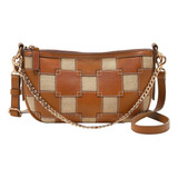 Fossil Jolie Bolso Pequeño De Cuero Y Tela Para Mujer, Bolso