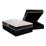 Cama Box Baú Casal: Colchão Ortopédico Anjos D28 / Ag65 Pan