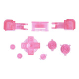 Botones Color Rosado Transparente Para Game Boy Advance Sp