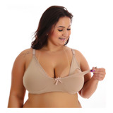 Kit 3 Sutian Soutien De Amamentação Plus Size Básico