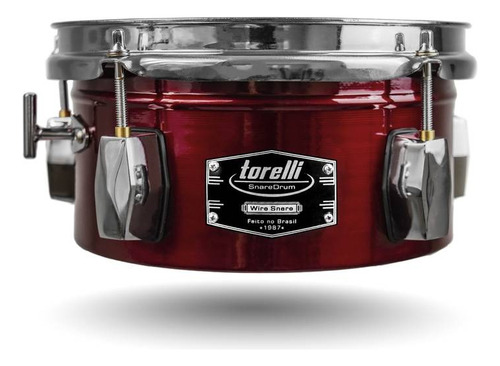 Caixa Timbalito Torelli Wire Snare Red 10x5,5 Tcm30vm