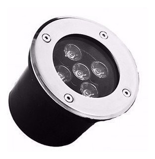 2 Balizadores Led Chão Piso Jardim Ip65 5w Bco Frio 110/220v