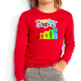 Polera Manga Larga Algodón Niños Numberblocks