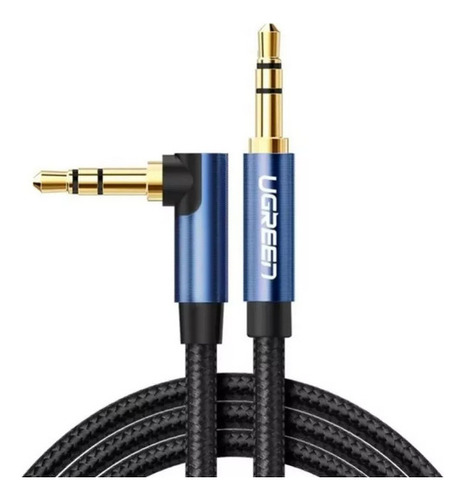 Cabo Ugreen Audio P2 3.5mm Para P2 3.5mm Em L 90º - 2 Metros