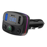 Transmisor Reproductor Bluetooth Inalámbrico Auto Luces Led