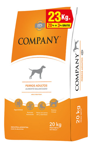 Alimento Company Perro Adulto X 20+3 Kg