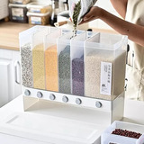 Caja De Almacenamiento Granos Cereal Dispensador Organizador