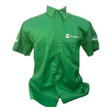 Camisa Frentista De Postos Br Petrobras Frentista Verde