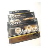 Fitas Cassete Sony Metal Es-90 Virgem Lacrada - Kit Com 3   