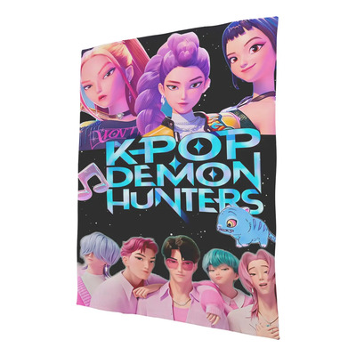 Blanket Cobija Frazada Matrimonial Huntrix Kpop Demon #014