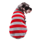 Suéter P/perro Punto Color Rojo/gris Talla 4 Pet Pals