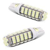 Par Lâmpadas Led T10 68smd1206 68 Leds 7w 24v Luz Branca