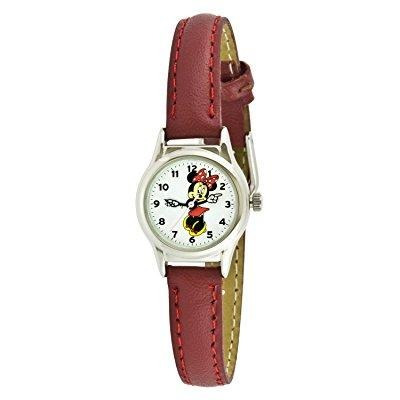 Reloj Disney Para Mujeres Tablero De Minnie Mouse Caja En