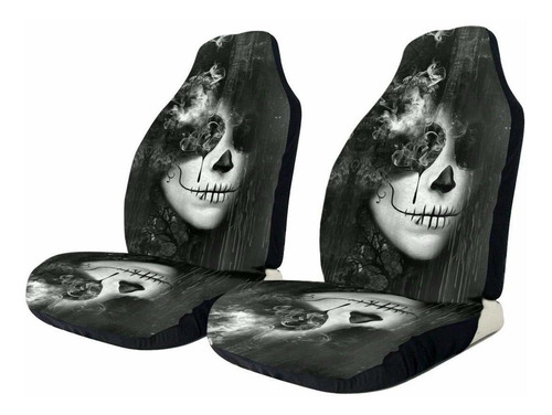 Foruidea Sugar Skull Fundas Para Asiento De Coche Para Mujer