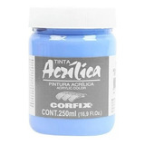 Tinta Acrílica Corfix Azul Hortência 250ml - Grupo1 108