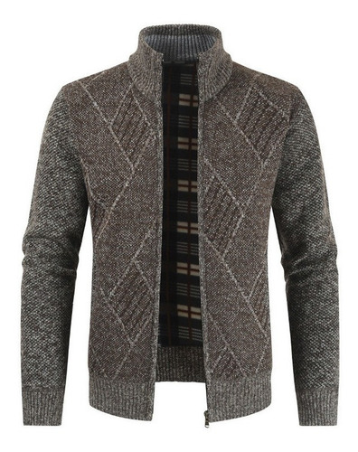 Chaqueta Hombre Con Cremallera Blusa Fría Tricot Invierno