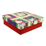 Caixas Artesanais Com Estampas Natalinas- Decoração De Natal