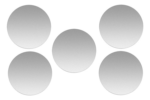 5 Piezas De Placa Magnética De Aluminio Pegatina De Disco