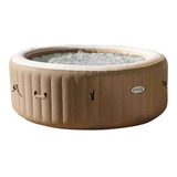 Alberca Jacuzzi Tina Hidromasaje Inflable 4 Personas Intex Color Sahara Tan