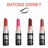 Maquiagem Infantil Kit Combo C/4 Batons Color Trend Disney