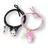 Pulsera Ajustable Set Duo Iman Bob Melody Y Kuromi Amistad