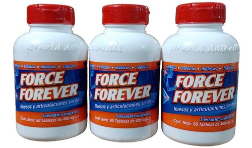 Force Forever 60 Tabletas 3 Piezas Omega Nutrition Artritis Sabor N/a