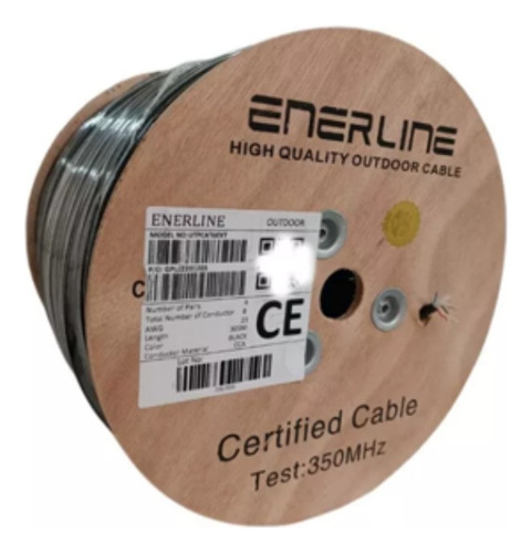 Cable Utp Catgoria 6 Ext Aleacion Doble Chaqueta