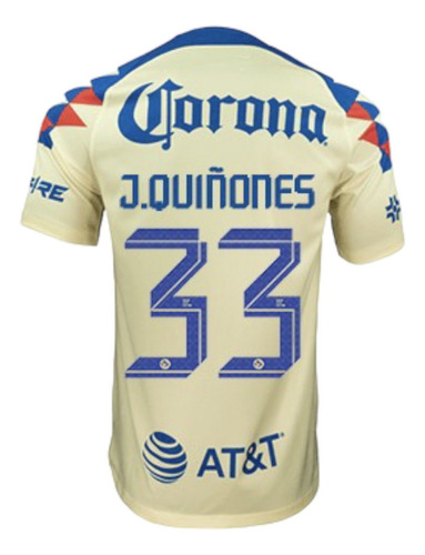 Jersey Local Playera J. Quiñones 33 Azul Crema 2023/2024