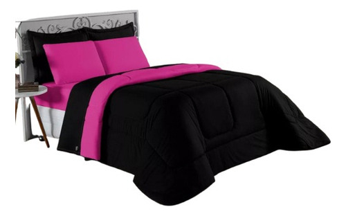 Colcha Matelaseada Reversible Para Cama De 1 1/2 Plazas