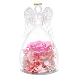 Figurinas De Ángel De Cristal Rosa Eterna Cumpleaños ...