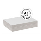 Papel Bond Blanco A5 90 Gr - 1,000 Hojas