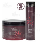 5 Kit Protect Red Suave Fragrance Cosméticos Cabelos Atacado