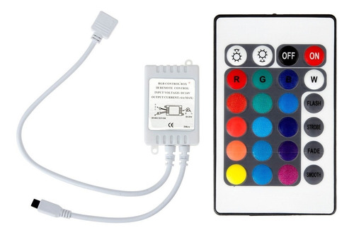 Controladora Led Rgb 24 Teclas Botones 6a Control Remoto